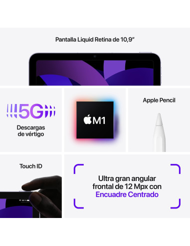 Apple iPad Air (2022) Wi-Fi + Cellular (5ª...