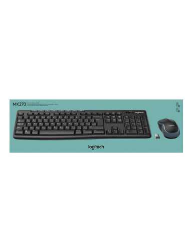 Teclado + Ratón Logitech MK270 Inalámbrico