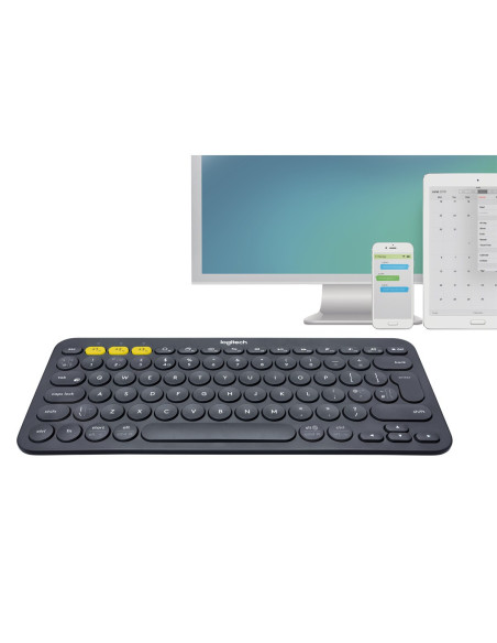 Teclado Bluetooth multidispositivo Logitech K380 negro