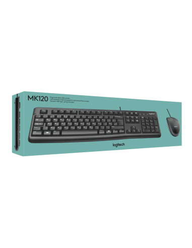 Teclado + Ratón Logitech MK120 USB