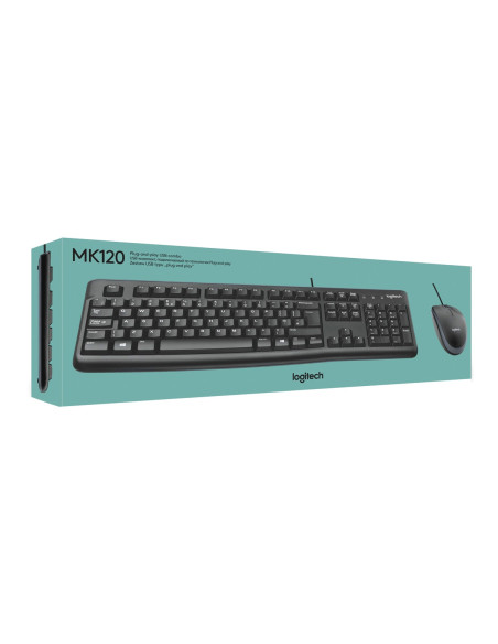 Teclado + Ratón Logitech MK120 USB