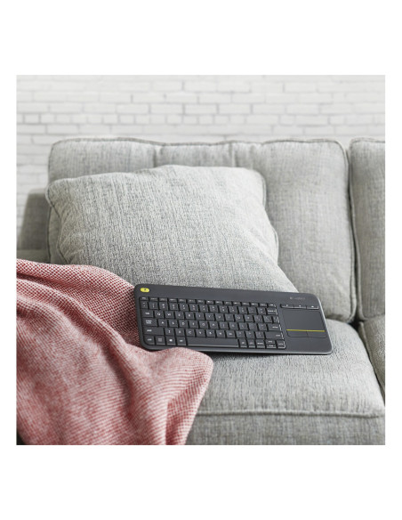 Teclado Smart TV Logitech K400 Plus Inalámbrico Negro