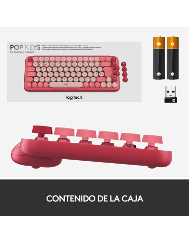 Teclado inalámbrico Logitech POP KEYS Heartbreaker