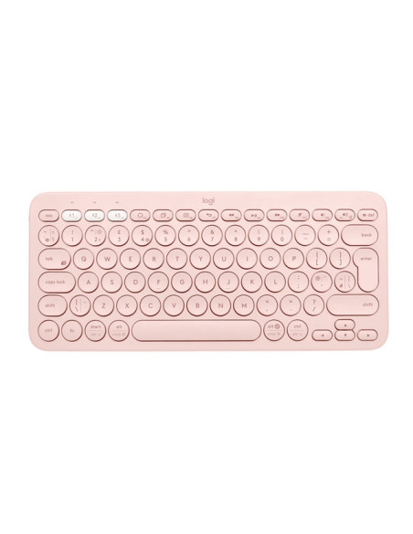 Teclado Bluetooth multidispositivo Logitech K380 rosa