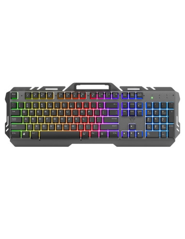 Teclado Gaming Trust GXT 853 Esca Metal Rainbow