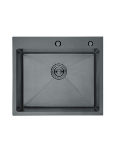 FREGADERO NOVA PADUA 1C 50X54 INOX NEGRO CRUAD