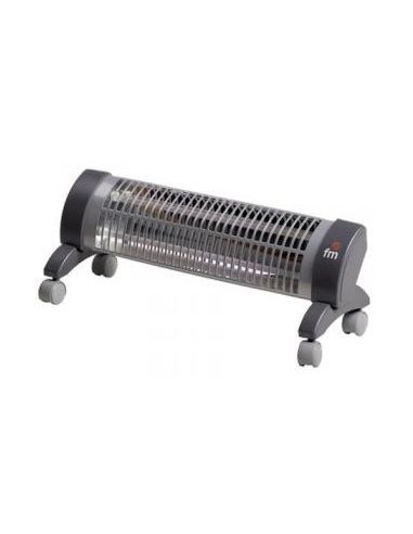 Estufa de Cuarzo FM 2302R de pie 1200w con ruedas