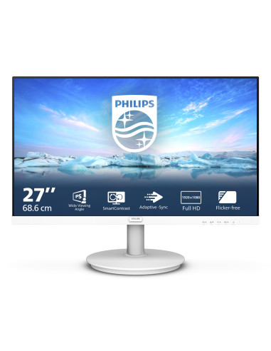 V Line 271V8AW00 pantalla para PC 686 cm (27) 1920 x 1080 Pixeles Full HD LCD Blanco