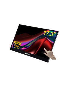 49593 pantalla para PC 439 cm (17.3) 1920 x 1080 Pixeles Full HD LCD Pantalla tactil Negro