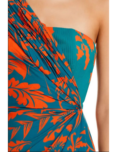 Vestido Casablanca Maxi Estampado Azul 2