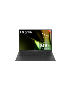 Gram 16ZD90S Intel Core Ultra 7 155H Portatil 406 cm (16) WQXGA 16 GB LPDDR5-SDRAM 512 GB SSD Wi-Fi 6E (802.11ax) Negro