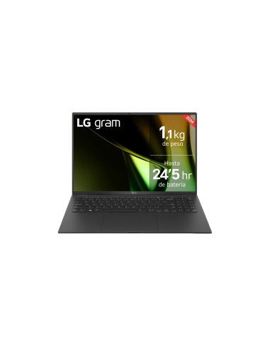 Gram 16ZD90S Intel Core Ultra 7 155H Portatil 406 cm (16) WQXGA 16 GB LPDDR5-SDRAM 512 GB SSD Wi-Fi 6E (802.11ax) Negro