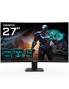 GS27FC Monitor gaming curvo 27 FHD - 1920 x 1080 180Hz 1ms 250 cdm2 FreeSync Premium HDR Ready HDMI 2.0 DisplayPort 1.4