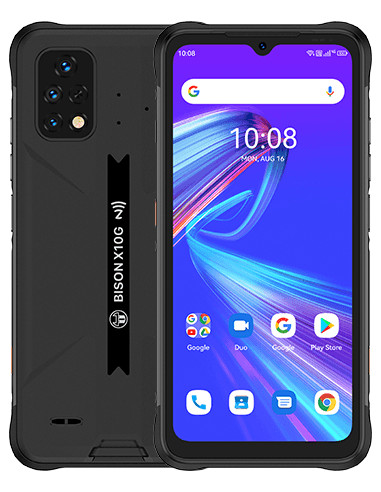 Bison X10G 166 cm (6.53) Ranura hibrida Dual SIM Android 11 4G USB Tipo C 4 GB 64 GB 6150 mAh Negro