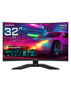 M32QC 31.5 Monitor de Juego Curvo QHD - 2560 x 1440 1500R 165Hz 1ms 350 cdm2 FreeSync Premium Pro Display HDR400 HDMI 2.0 Displa