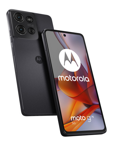 moto G75 5G 172 cm (6.78) Ranura hibrida Dual SIM Android 14 USB Tipo C 8 GB 256 GB 5000 mAh Gris