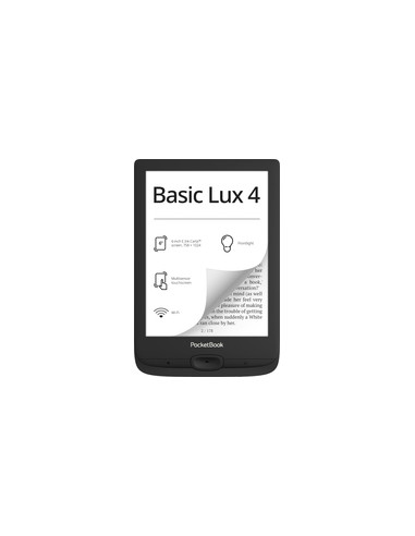 Basic Lux 4 lectore de e-book Pantalla tactil 8 GB Wifi Negro