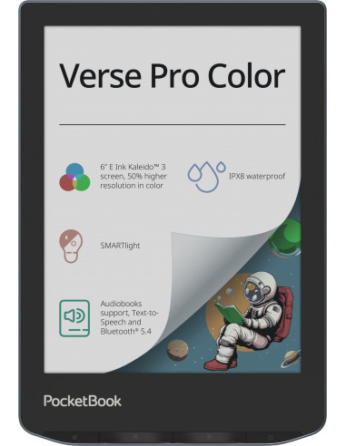 Verse Pro Color lectore de e-book Pantalla tactil 16 GB Wifi Negro Azul