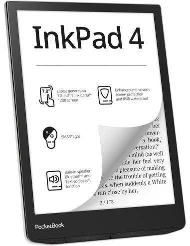 InkPad 4 lectore de e-book Pantalla tactil 32 GB Wifi Negro Plata