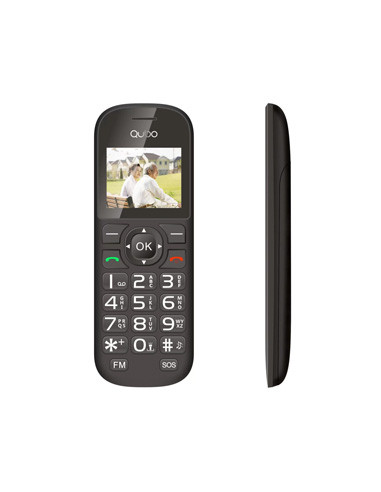 D-1803 45 cm (1.77) Negro Telefono para personas mayores