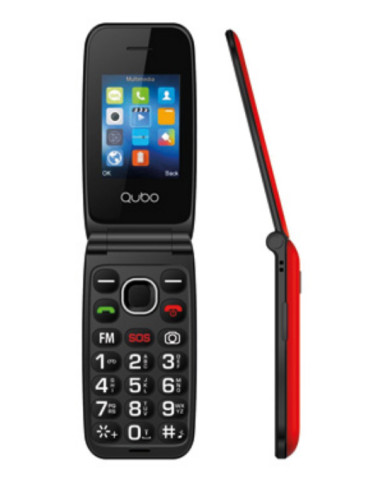 NEO NW 61 cm (2.4) Negro Rojo Telefono con camara