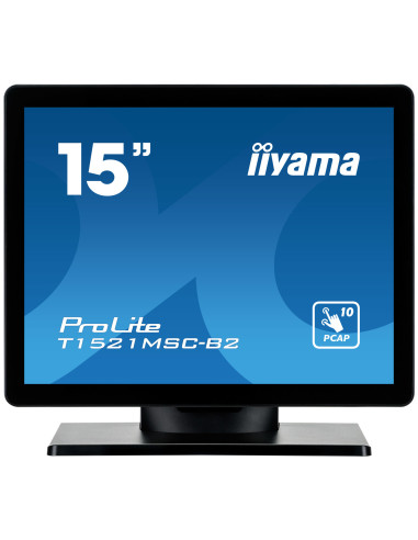 ProLite T1521MSC-B2 pantalla para PC 381 cm (15) 1024 x 768 Pixeles XGA LED Pantalla tactil Mesa Negro