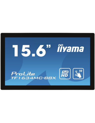 ProLite TF1634MC-B8X pantalla para PC 396 cm (15.6) 1920 x 1080 Pixeles Full HD LED Pantalla tactil Multi-usuario Negro