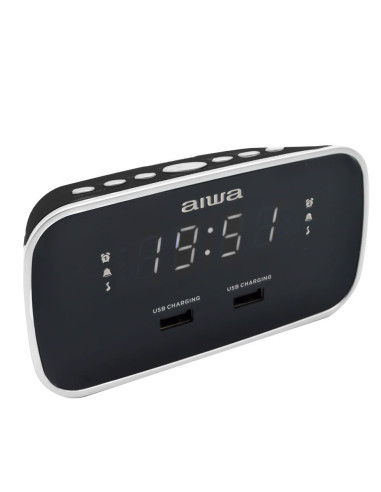 RADIO RELOJ AIWA CRU19BK o DESPERTADORo DISENO SOF