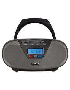 Radio Cd Aiwa BBTU400BK oBoombox de estilo modern