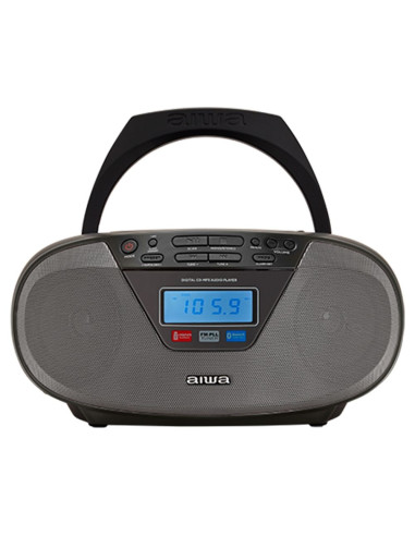 Radio Cd Aiwa BBTU400BK oBoombox de estilo modern