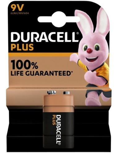 Pila Duracell Alcalina Plus Power 9V 6LR61 K1