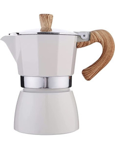 CAFETERA ITALIANA BOJ HOLA 6T BLANCO ALUMINIO