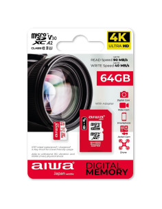 Memorias AIWA MSDV3064GB  microSDXC clasificado pa